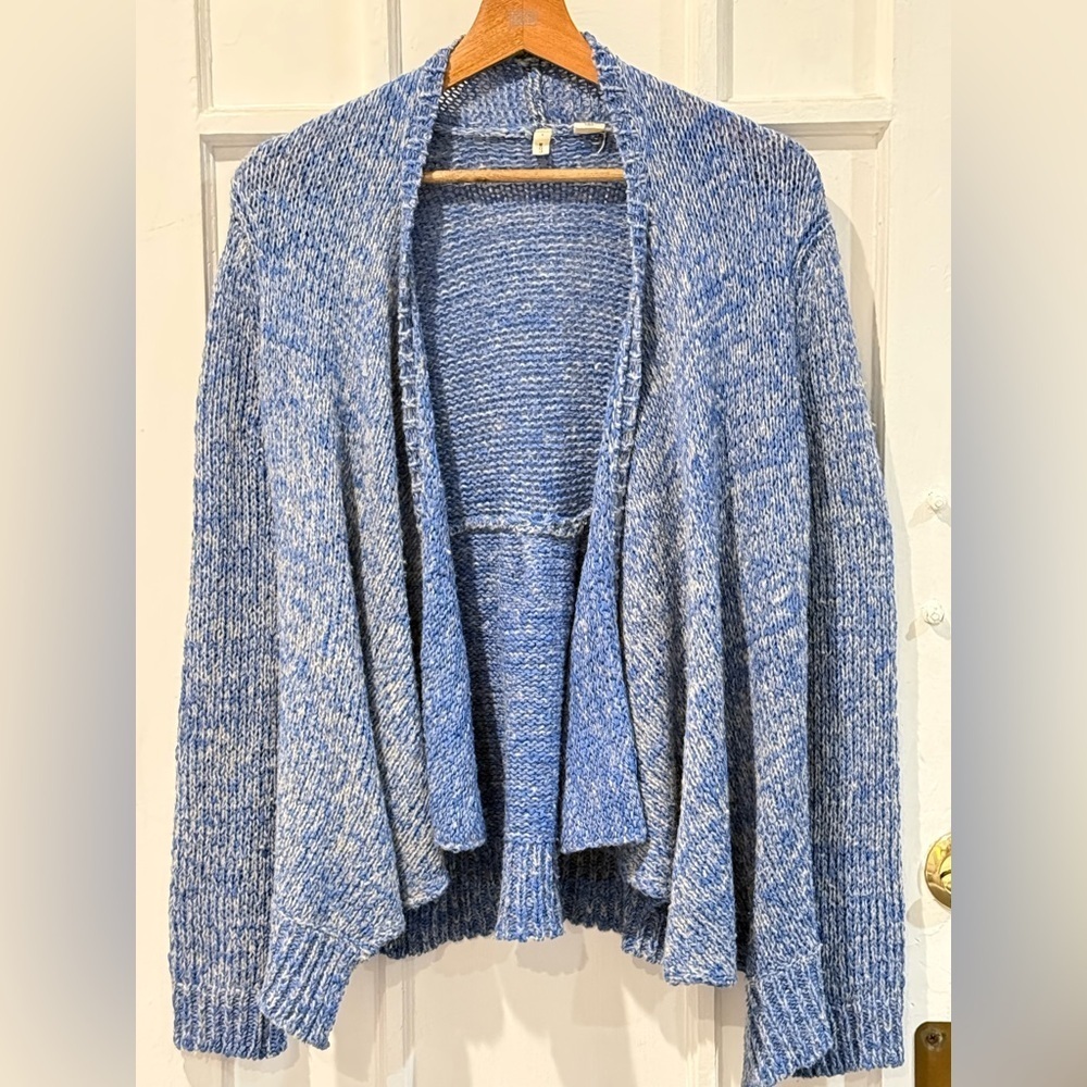 Moth Blue and White Women's Cardigan